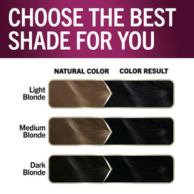 Schwarzkopf lifestyle model with black hair showcasing natural glossy finish benefit