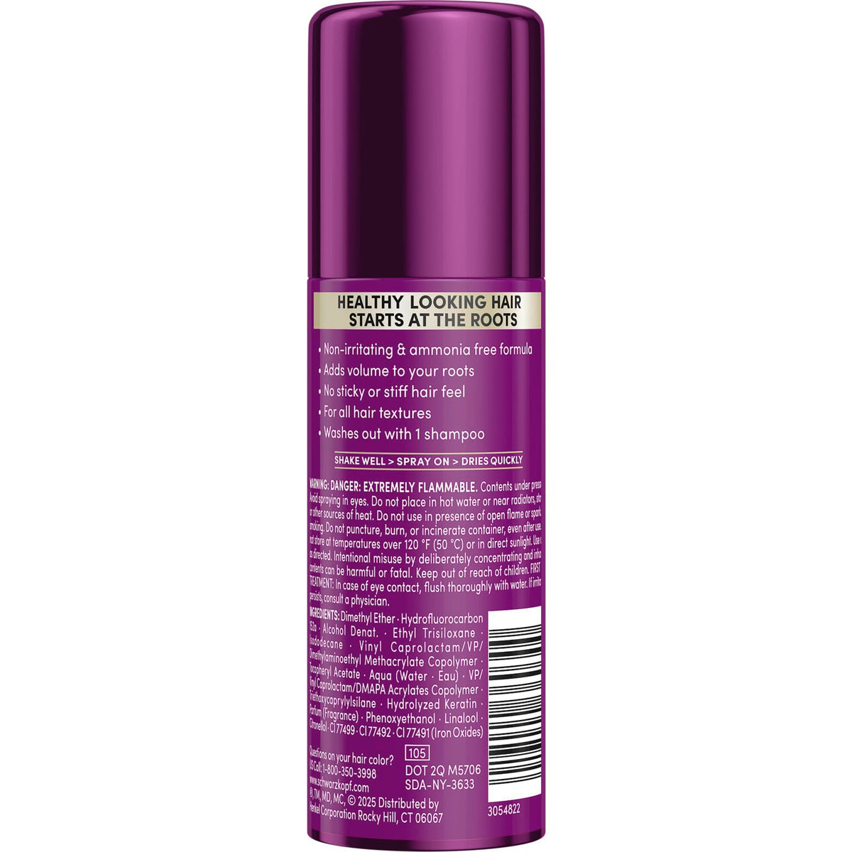 Schwarzkopf styled hair in lifestyle scene showing refreshed roots and confidence boost