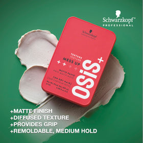 Schwarzkopf OSiS+ close-up of paste texture showing workable matte grip