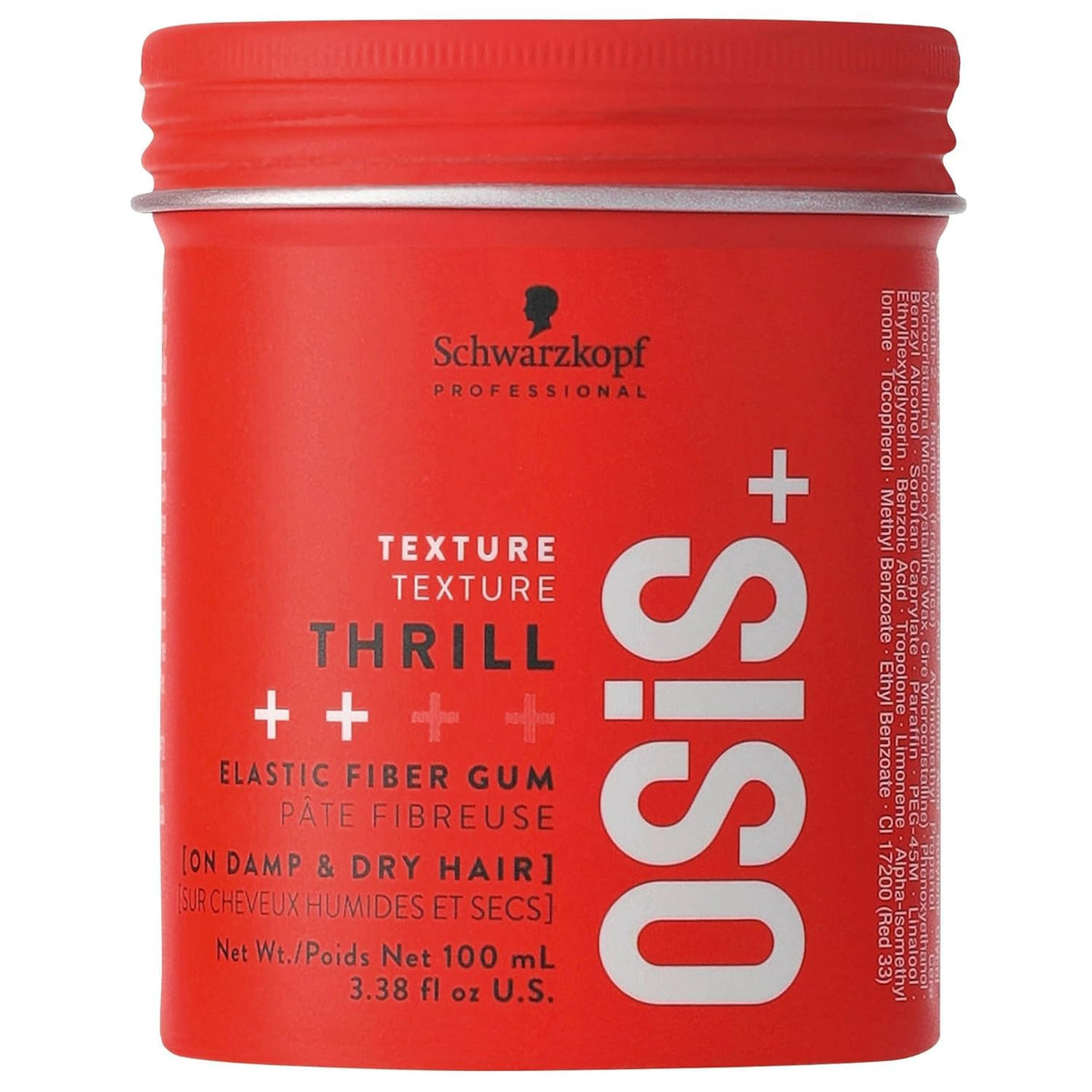 Schwarzkopf Professional OSiS+ jar front view showing product and branding for instant recognition and shelf appeal
