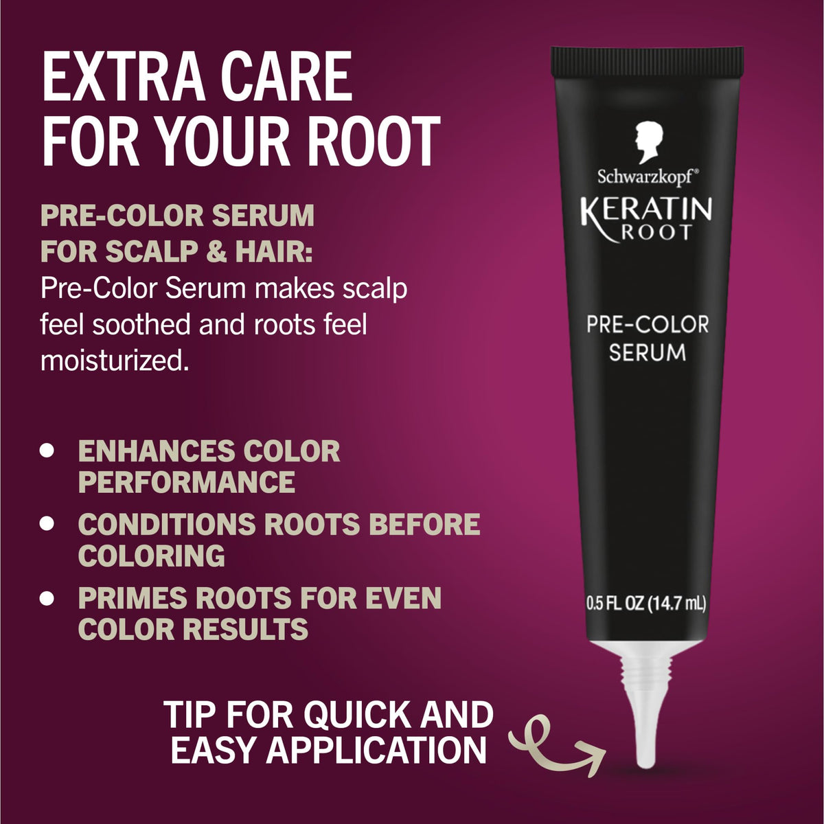 Schwarzkopf pre-color serum bottle close-up conditioning scalp for even color