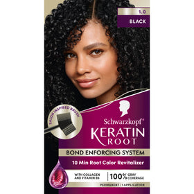 Schwarzkopf root kit front packaging showing product and black shade benefits