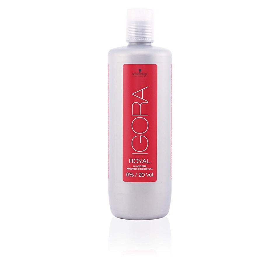 Schwarzkopf Professional ROYAL IGORA ACTIV front bottle shows professional size and dosing benefit