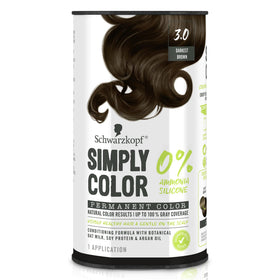 Schwarzkopf front packaging showing darkest brown shade and benefits