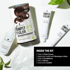 Schwarzkopf model with chocolate cherry hair color and healthy shine