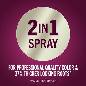 Schwarzkopf application on roots demonstrating instant gray coverage