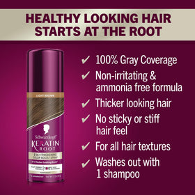 Schwarzkopf texture view on light brown roots demonstrating natural-looking finish