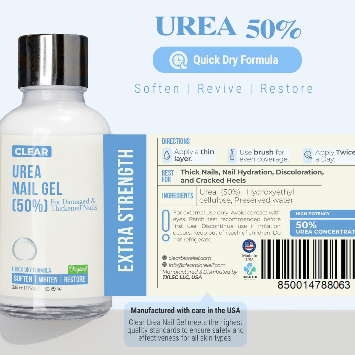 Scientific Solutions Global size comparison with hand to show product volume and travel-friendly benefit