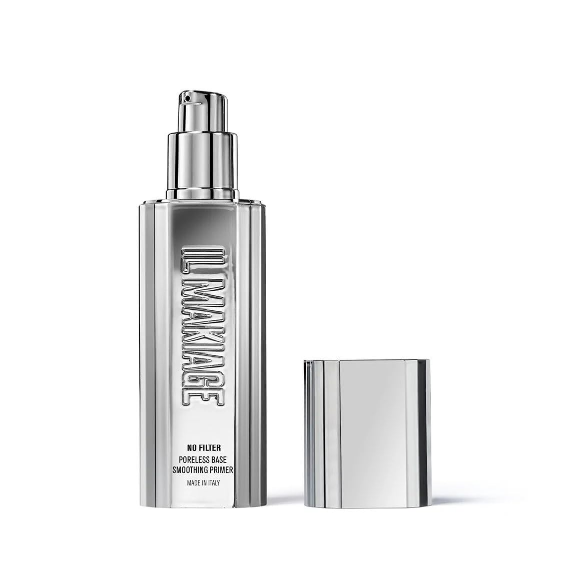 Scinex IL MAKIAGE primer front tube showing compact clear packaging and travel size convenience