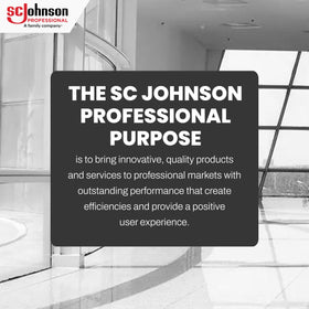 SC Johnson Professional two cartridges stacked indicating bulk supply and fewer restocks