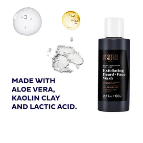 Scotch Porter powder texture closeup highlighting fine exfoliant and gentle cleanse benefit