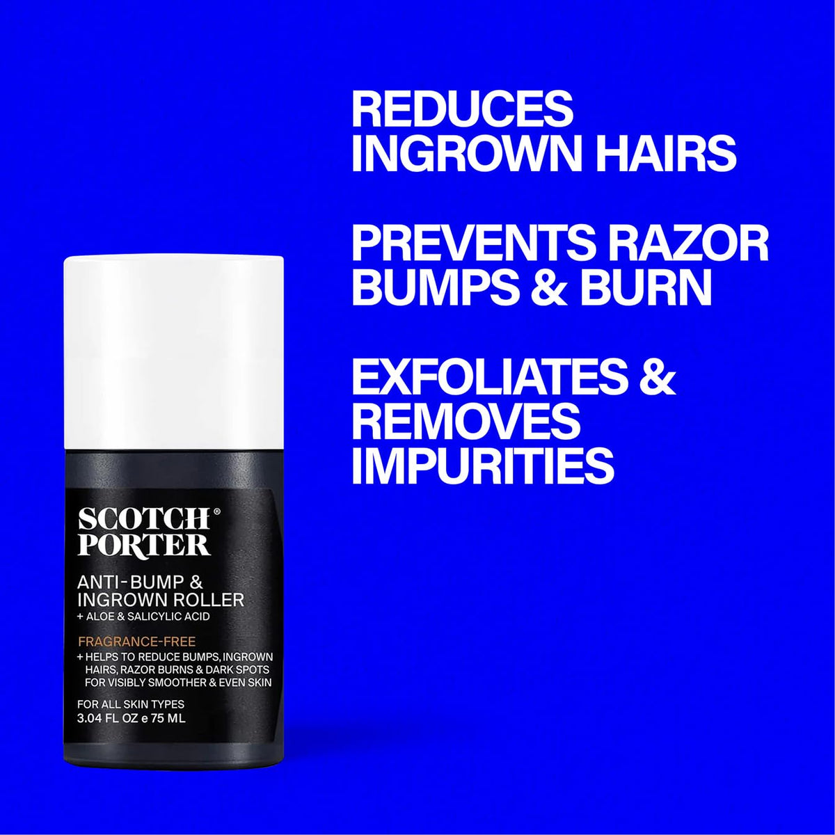 Scotch Porter gel texture on skin demonstrating lightweight, non-greasy absorption