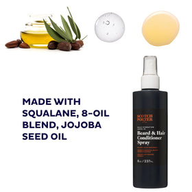 Scotch Porter texture of oils and botanicals highlighting nourishing ingredients