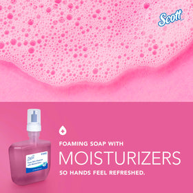 Scott Professional cassette installed in automatic dispenser demonstrating hands‑free hygiene