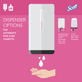 Scott Professional dispensing pink foam from nozzle showing measured dosing and easy rinse