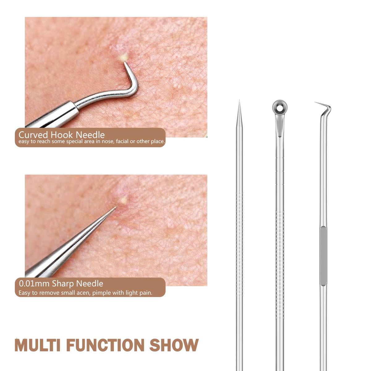 Screwizard tool in use on nose demonstrating targeted extraction for clearer pores