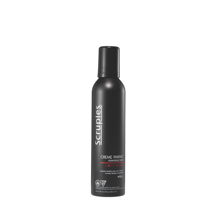 Scruples front packaging showing 8.5 oz bottle with volumizing benefit