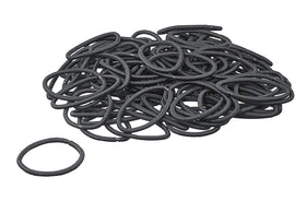 Scunci elastic holding a high ponytail showing secure all-day medium hold
