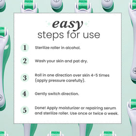 Sdara Skincare ergonomic handle detail for comfortable, controlled rolling
