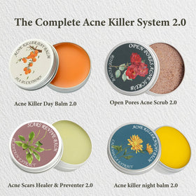 SDXJIOGE natural ingredients display with sea buckthorn, rosehip, arnica supporting calming benefits