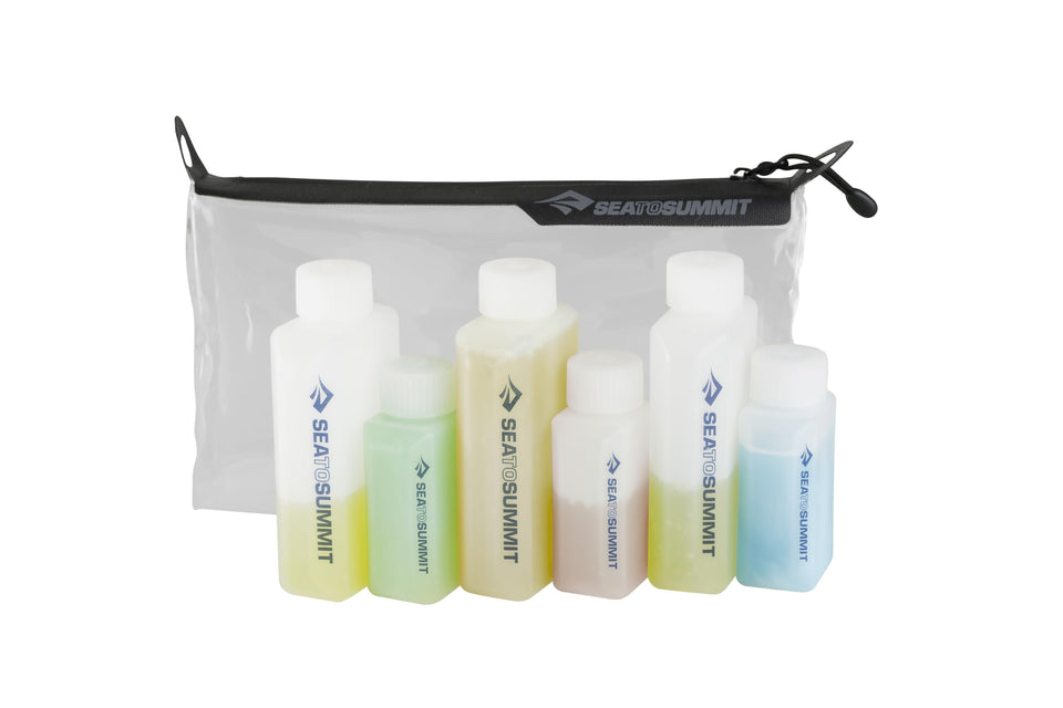 Sea to Summit pouch front view showing clear TSA visibility and quick inspection benefit