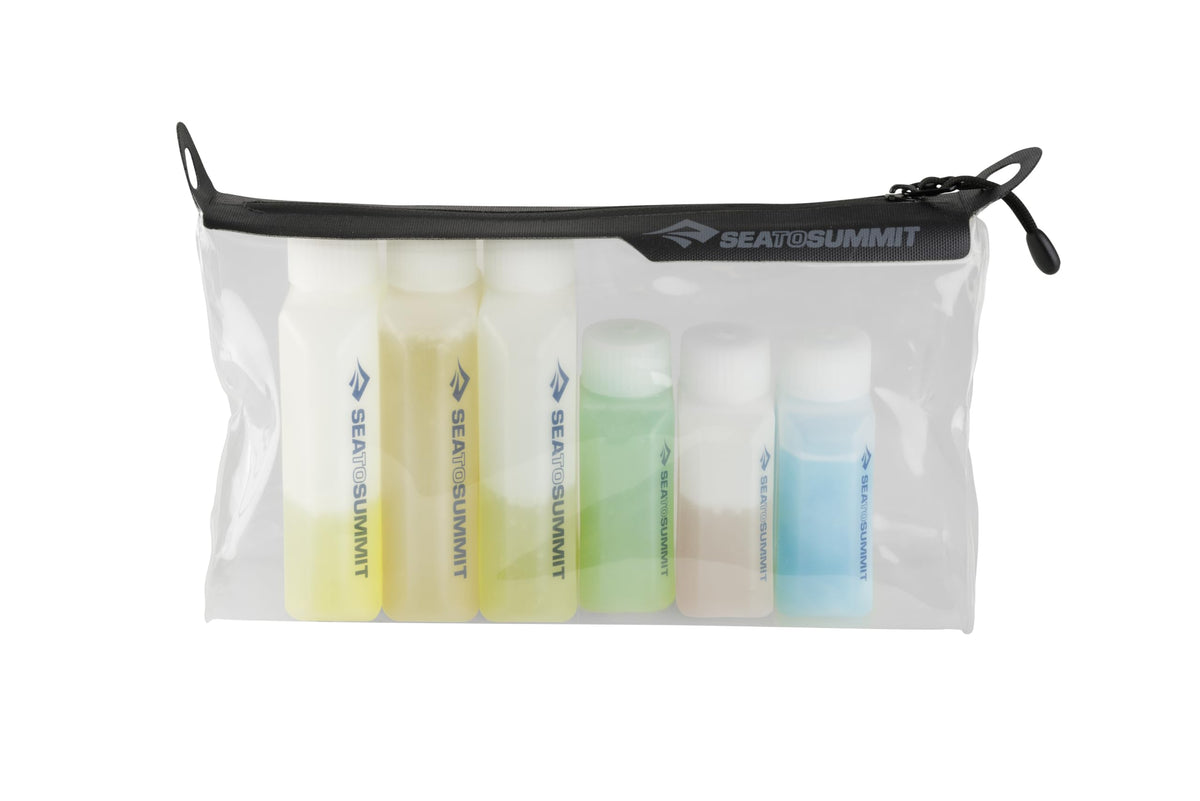 Sea to Summit pouch inside carry-on luggage showing convenient stowage and packing ease