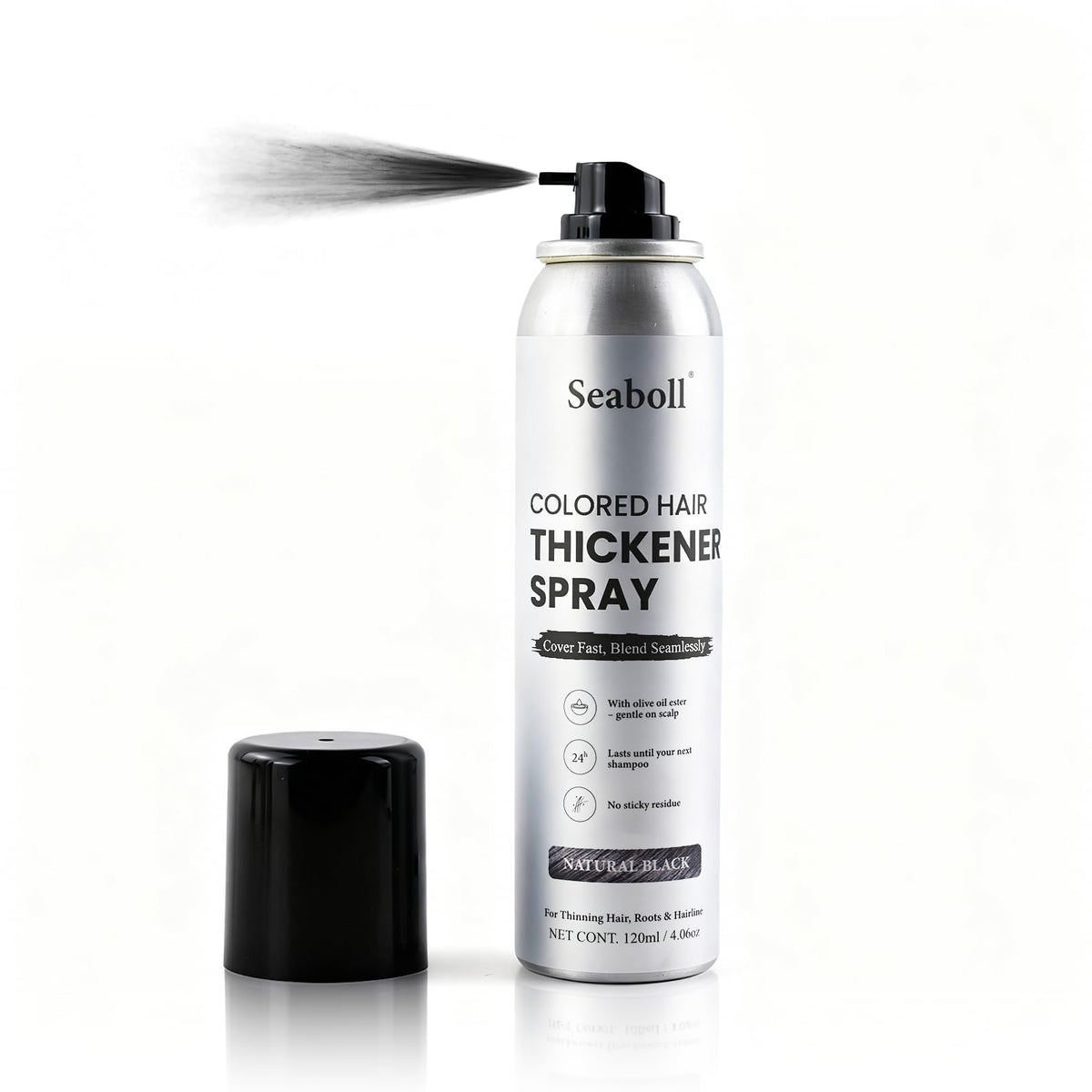 Seaboll front packaging natural black showing clear label and benefit