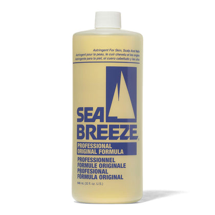 Seabreeze front bottle showing label and large 32 oz size for extended use