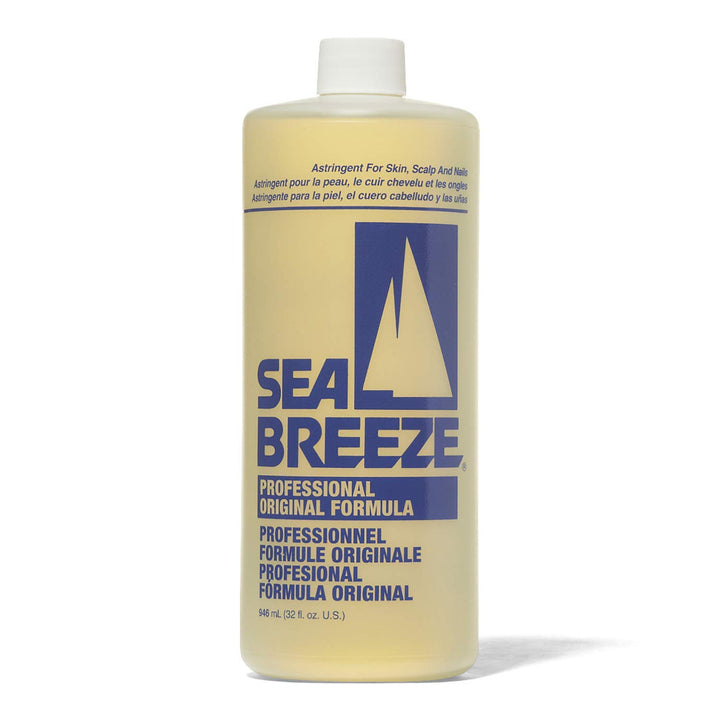 Seabreeze front bottle showing label and large 32 oz size for extended use