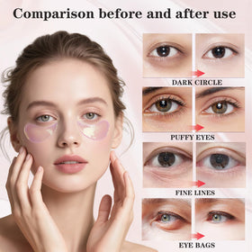 SEACICO patch held in hand showing size and curve for under-eye fit