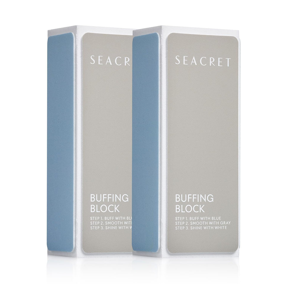 SEACRET buffer front packaging showing dual block pack and branding for convenience