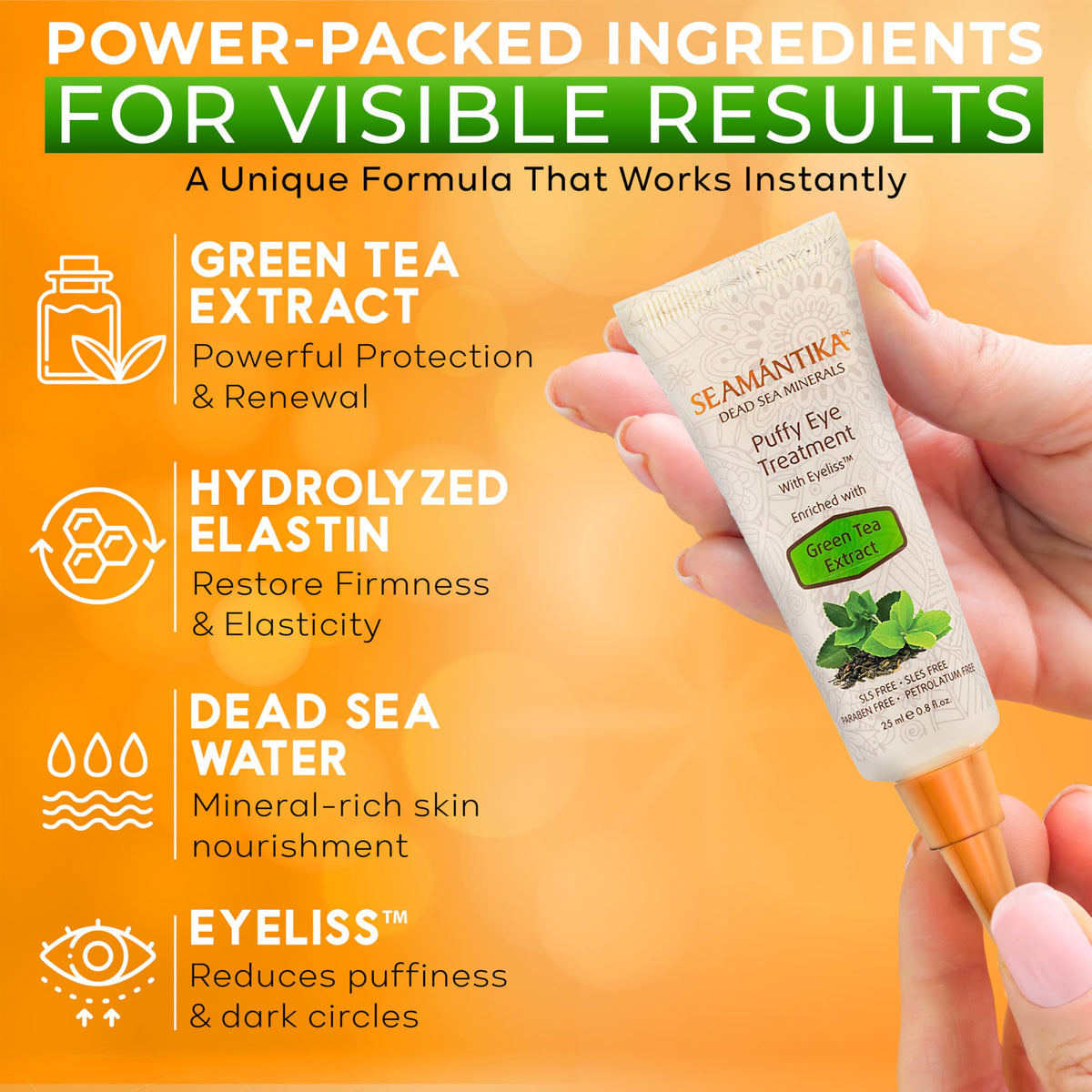 SEAMANTIKA cream texture close-up revealing smooth hydrating formula benefit