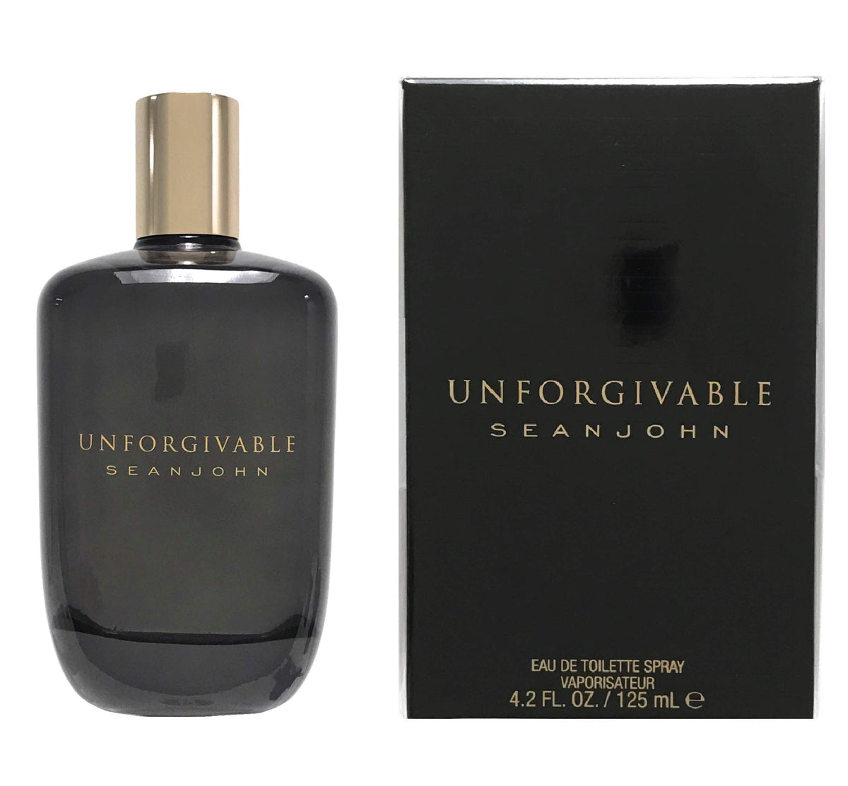 Sean John Unforgivable front view showing bottle and packaging, highlights bold branding