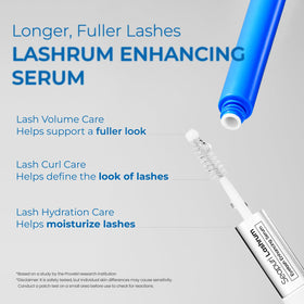 Seapuri Lashrum lightweight serum texture showing smooth finish