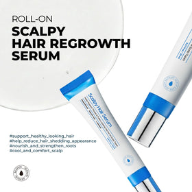 Seapuri application with dropper on scalp demonstrating targeted use benefit