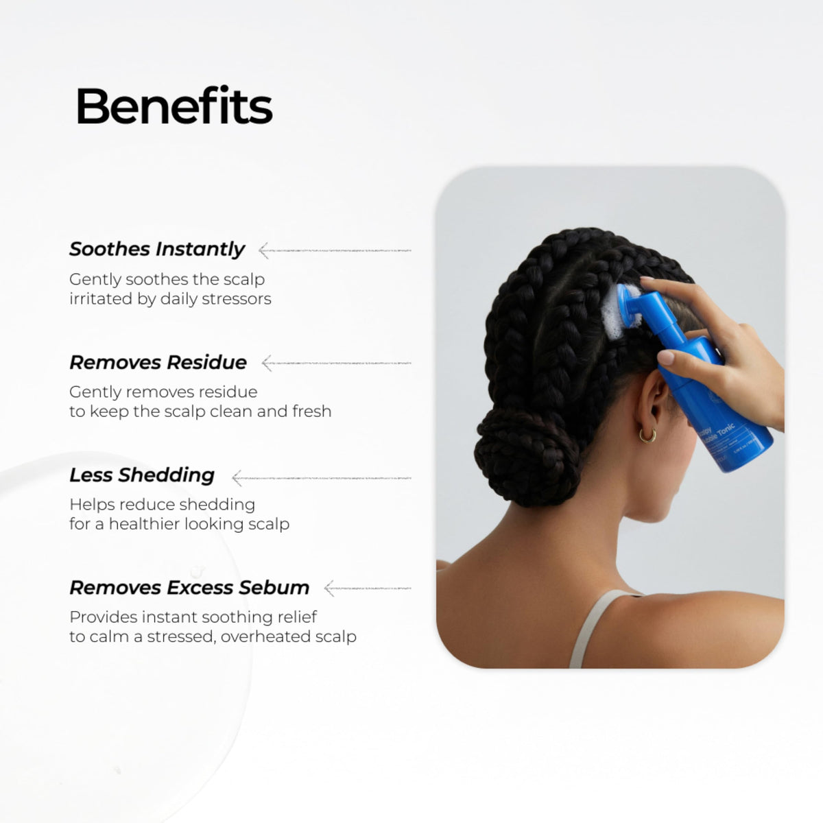 Seapuri ingredient graphic highlighting salicylic acid and menthol benefits