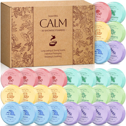 SeasonBliss front packaging showing 30-piece set and scent labels for gifting