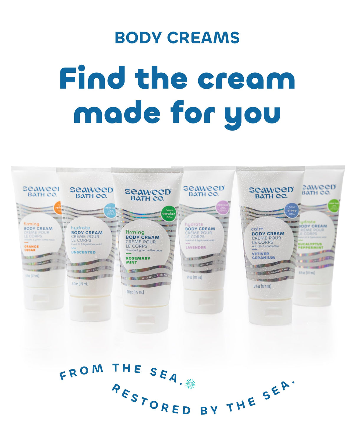 Seaweed Bath Co. cream staged in bathroom lifestyle for daily routine convenience