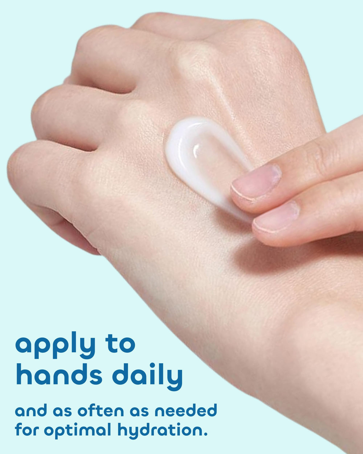 Seaweed Bath Co. applying cream to hands showing immediate softening and cuticle care
