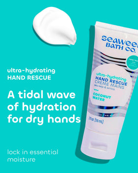 Seaweed Bath Co. back label with ingredient list and sustainability details for informed buyers