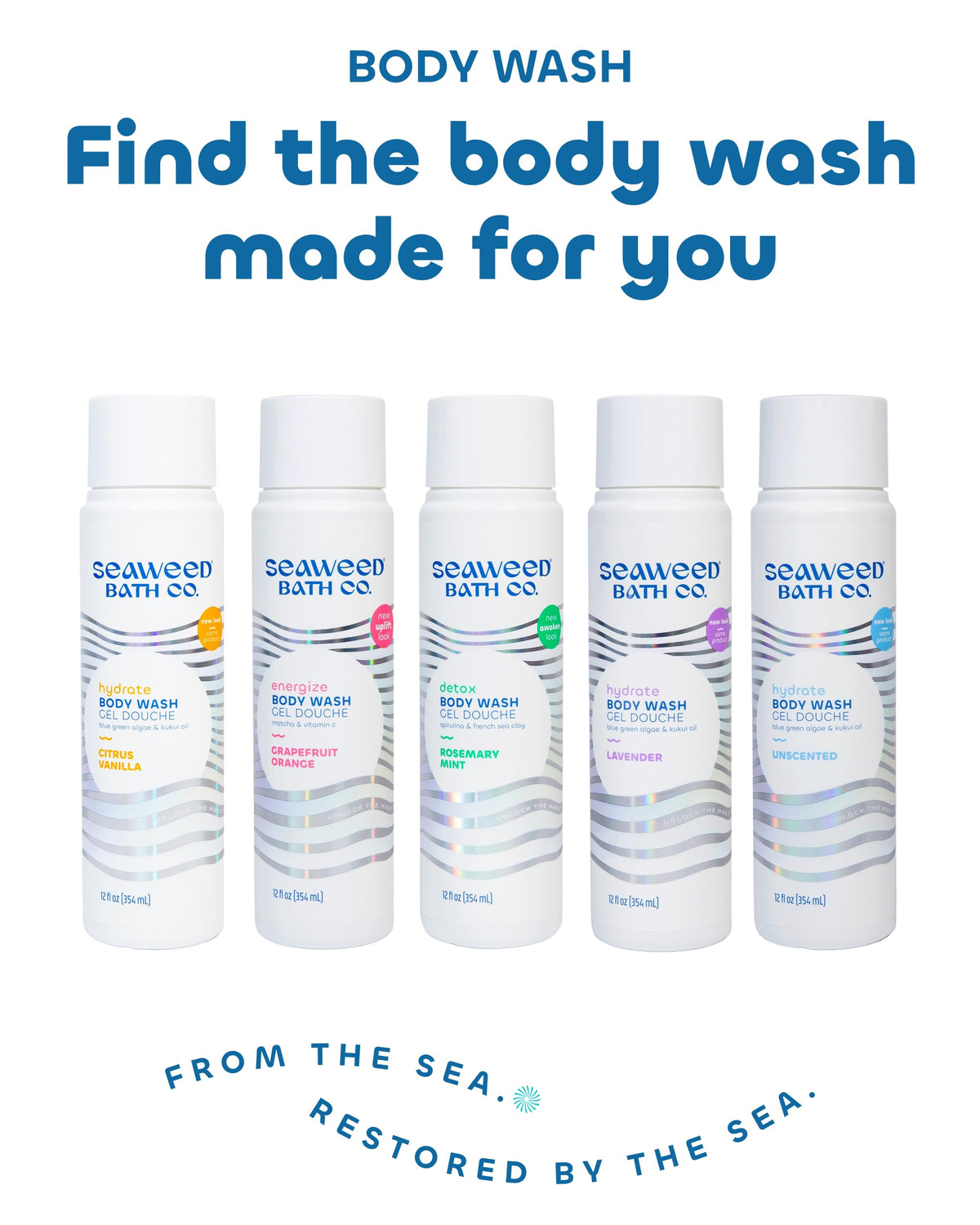 Seaweed Bath Co on bathroom shelf in lifestyle scene suggesting daily routine upgrade