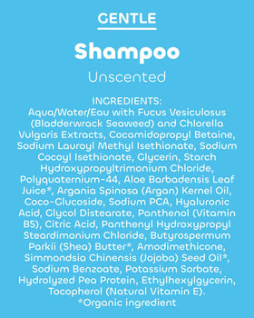 Seaweed Bath Co. bathroom lifestyle shot showing calm, scent-free grooming