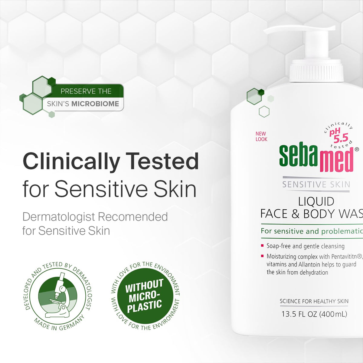 SEBAMED lifestyle on bathroom shelf showing organized, everyday use
