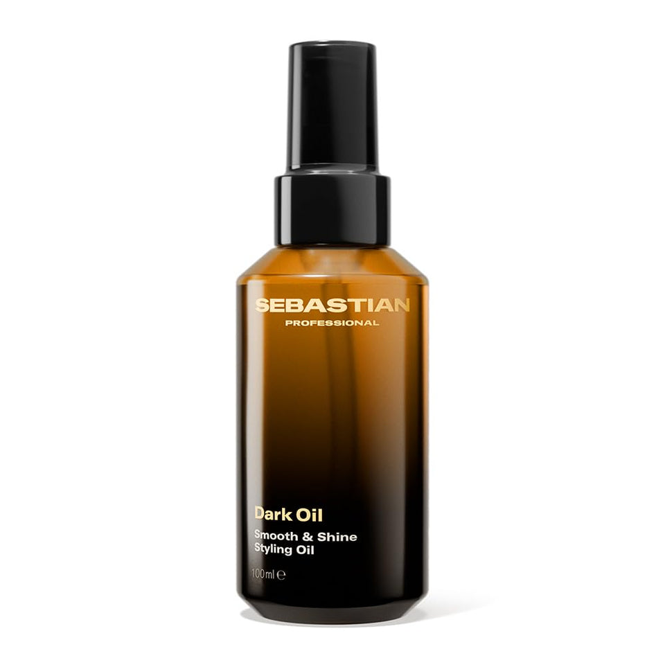 Sebastian Dark Oil front packaging showing bottle and label, premium styling finish