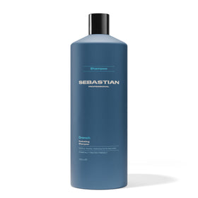 Sebastian front bottle showing product and large 33.8 fl oz size benefit