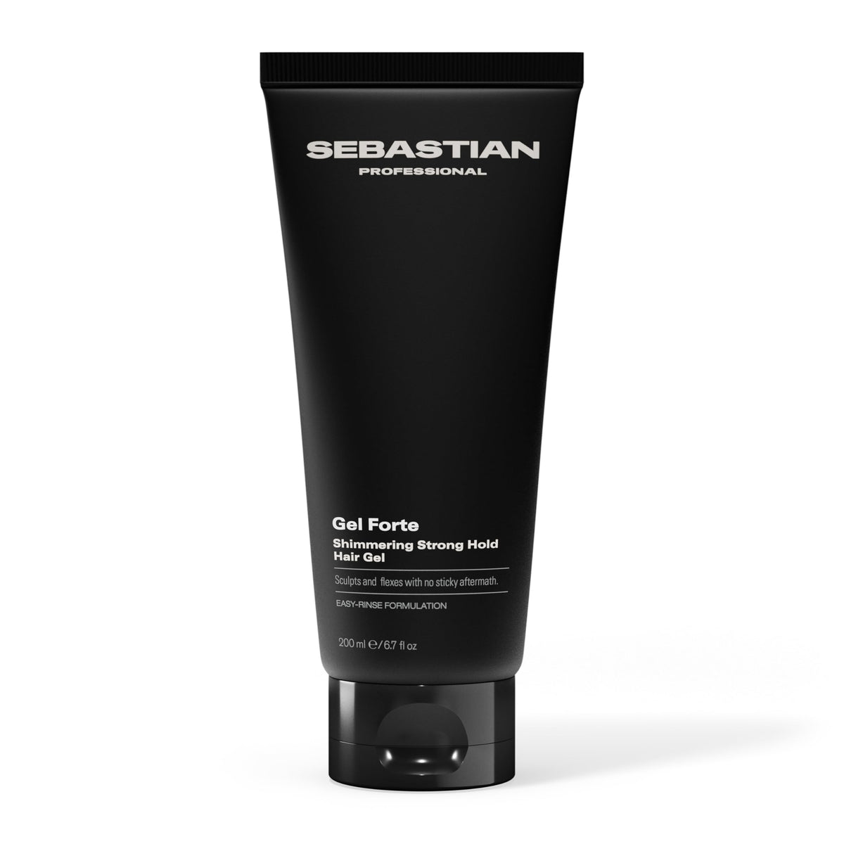 Sebastian front packaging showing bottle and clear product benefit of strong hold