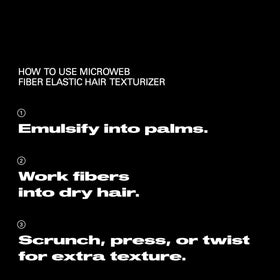 Applying Sebastian Microweb to hair for flexible hold and touchable separation