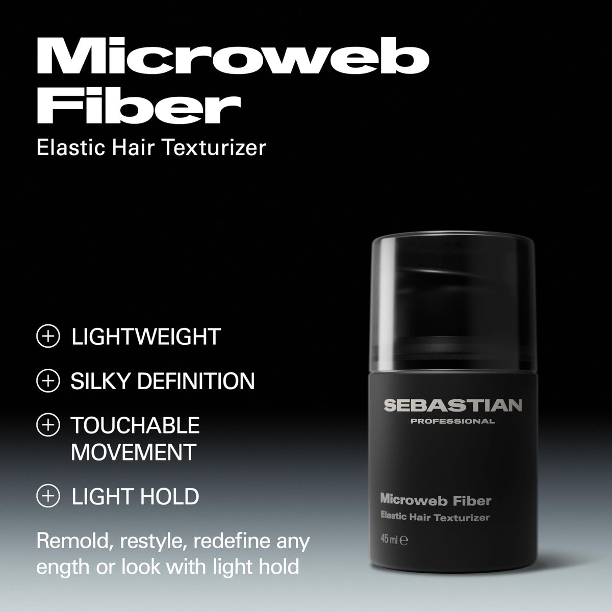 Sebastian Microweb close-up showing microweb fibers adding visible strand texture