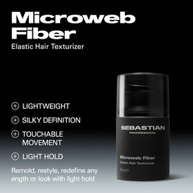 Sebastian Microweb close-up showing microweb fibers adding visible strand texture