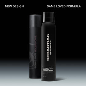 Sebastian mousse forte dispensing foam demonstrating lightweight texture